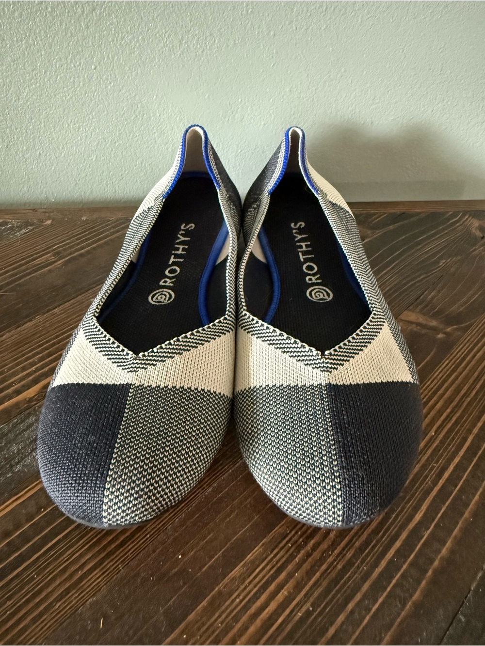 Rothy's Women's Captoe Flats in Black & White